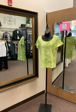 Habitat Habitat Leaf Marble Print Round Neck Short Sleeve Top
