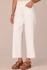 Democacy Democracy B2829OAOW White Skyrise Relaxed Straight Leg Jean w/Fray Hem