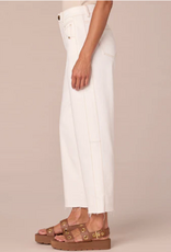 Democacy Democracy B2829OAOW White Skyrise Relaxed Straight Leg Jean w/Fray Hem