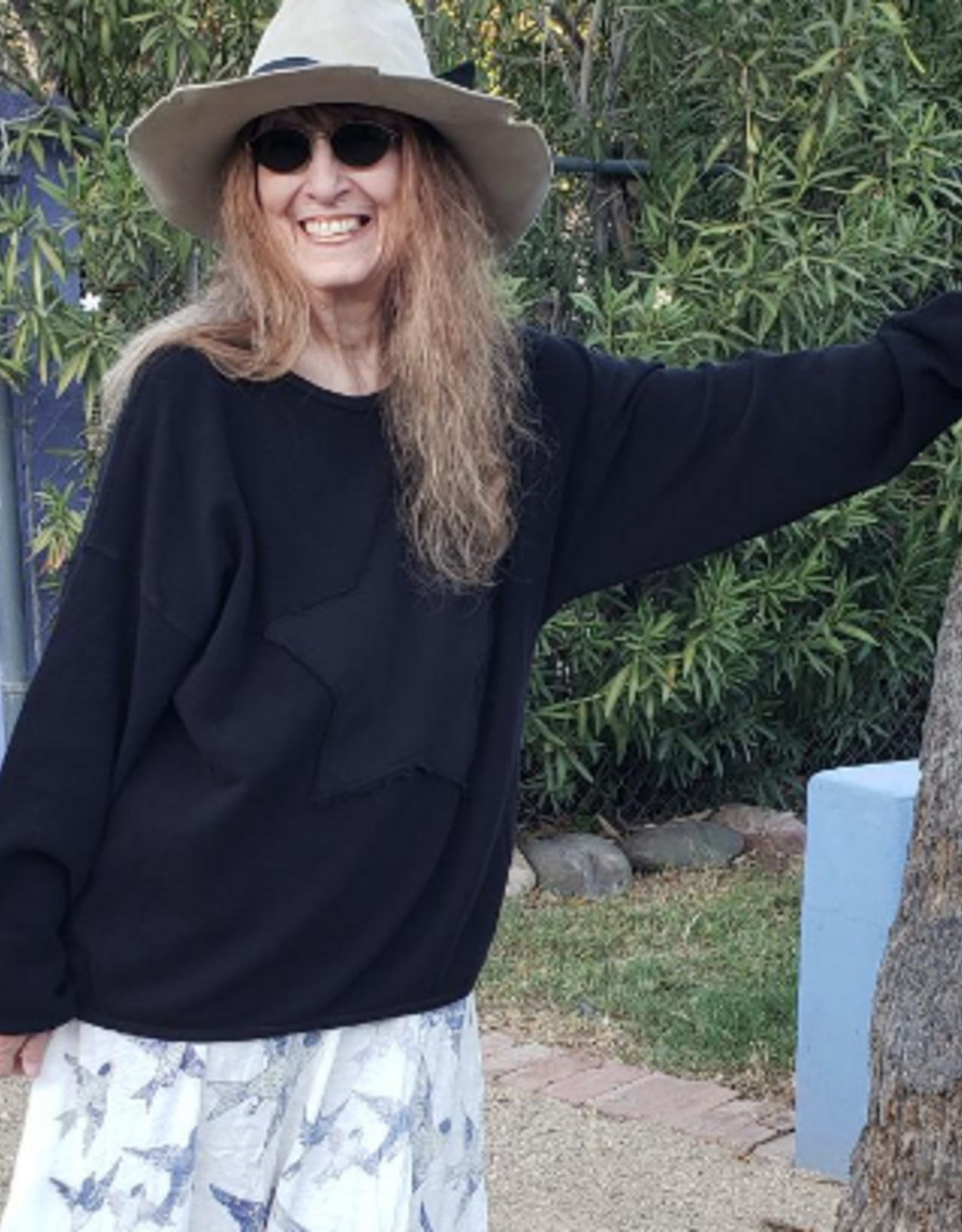 Cotton Lani Cotton Lani Indigo Star Sweatshirt AH