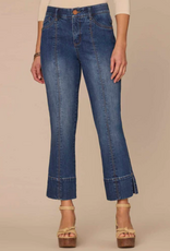Democacy Democracy BP2721GQEP Medium Wash Petite High Rise Kick Flare Ankle Jean