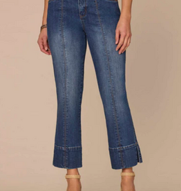 Democacy Democracy Medium Wash Petite High Rise Kick Flare Ankle Jean