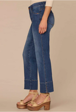 Democacy Democracy BP2721GQEP Medium Wash Petite High Rise Kick Flare Ankle Jean