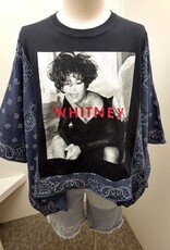 Shannon Passero Shannon Passero 5754 Whitney Houston Bandana Banded Pullover Top
