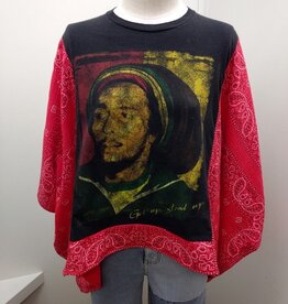 Shannon Passero Shannon Passero Bob Marley Bandana Banded Pullover Top