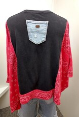 Shannon Passero Shannon Passaro 5754 Bob Marley Bandana Banded Pullover Top