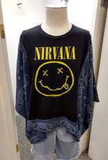 Shannon Passero Shannon Passero 5754 Nirvana Bandana Banded Pullover Top