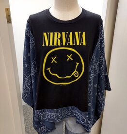 Shannon Passero Shannon Passero Nirvana Bandana Banded Pullover Top