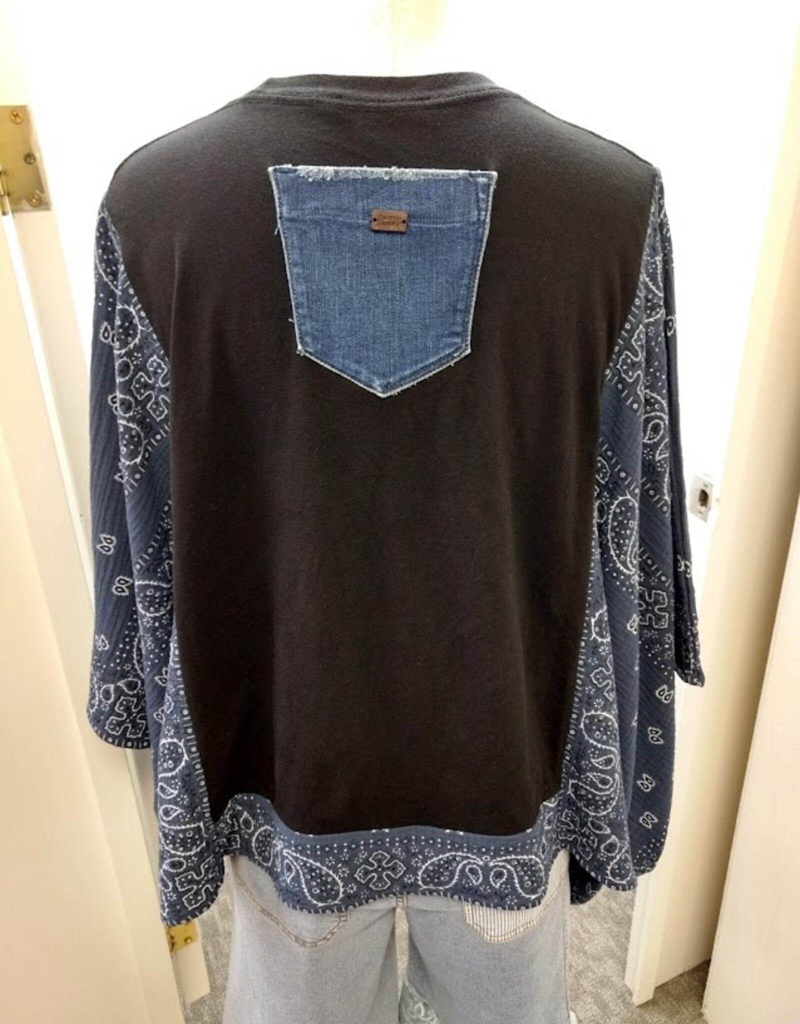 Shannon Passero Shannon Passero Nirvana Bandana Banded Pullover Top