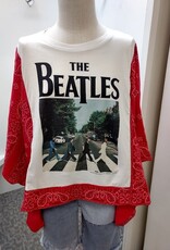 Shannon Passero Shannon Passero 5754 Beetles Bandana Banded Pullover Top