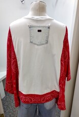 Shannon Passero Shannon Passero 5754 Beetles Bandana Banded Pullover Top
