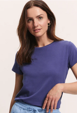 Tranquillo Tranquillo 704013 Indigo Organic Cotton Jersey Shirt IiriisRound Neck Short Sleeve