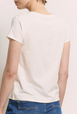 Tranquillo Tranquillo  201024 White Tencel™ Jersey Shirt Manaa Round Neck S/S Top