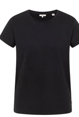 Tranquillo Tranquillo  202004 Black Tencel™ Jersey Shirt Manaa Round Neck S/S Top