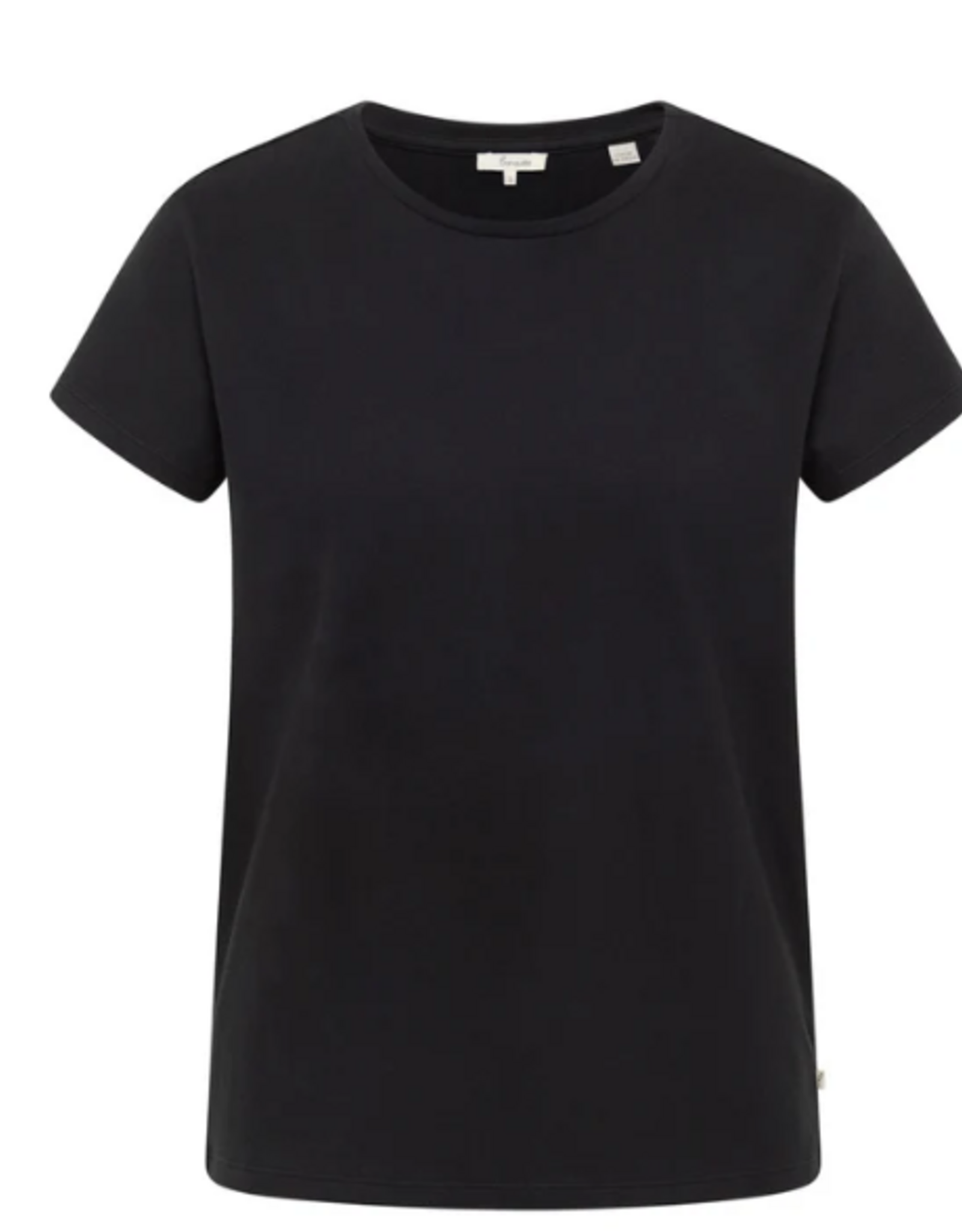 Tranquillo Tranquillo  202004 Black Tencel™ Jersey Shirt Manaa Round Neck S/S Top