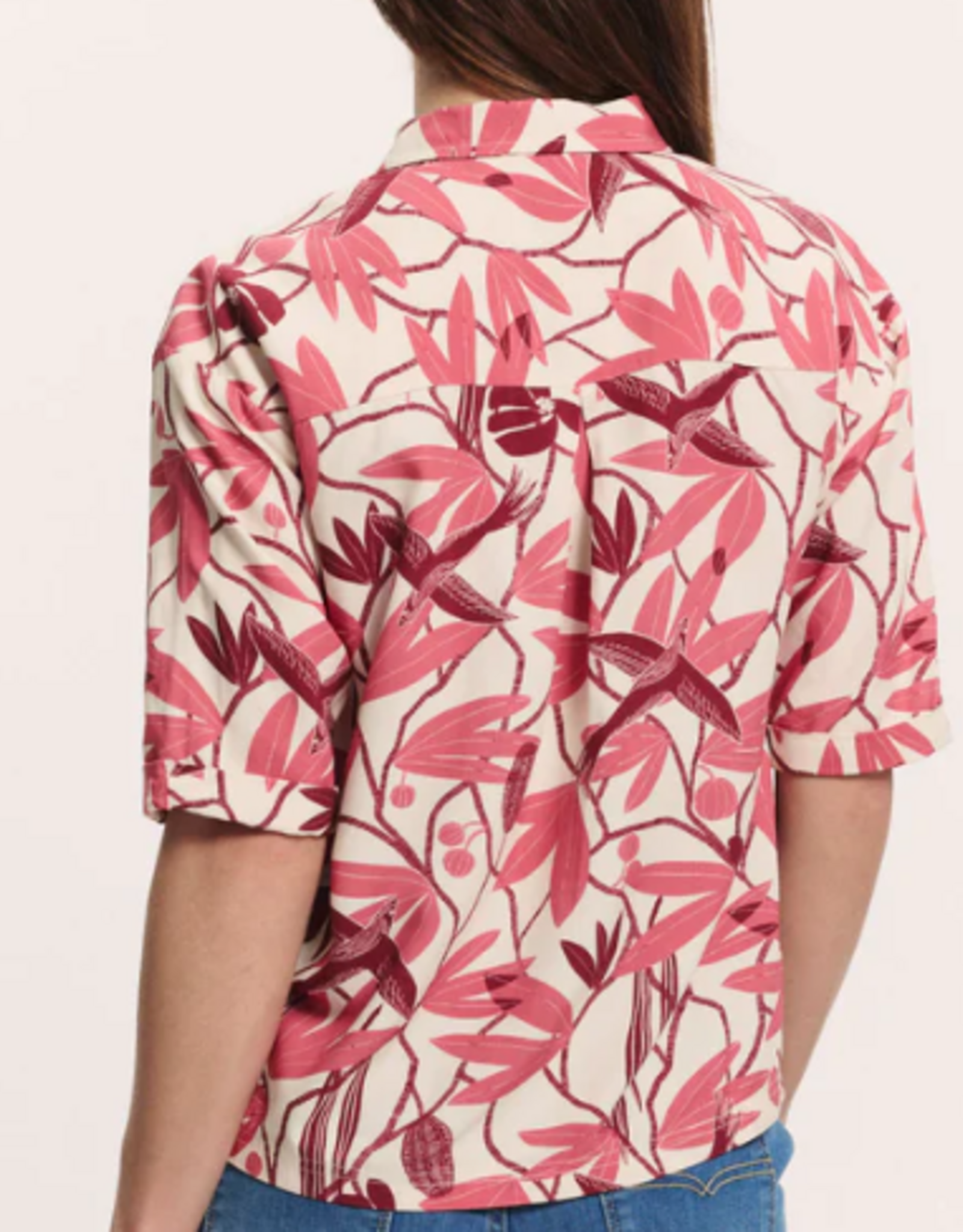 Tranquillo Tranquillo 305001 Berry Bird EcoVero™ Viscose Blouse Anii