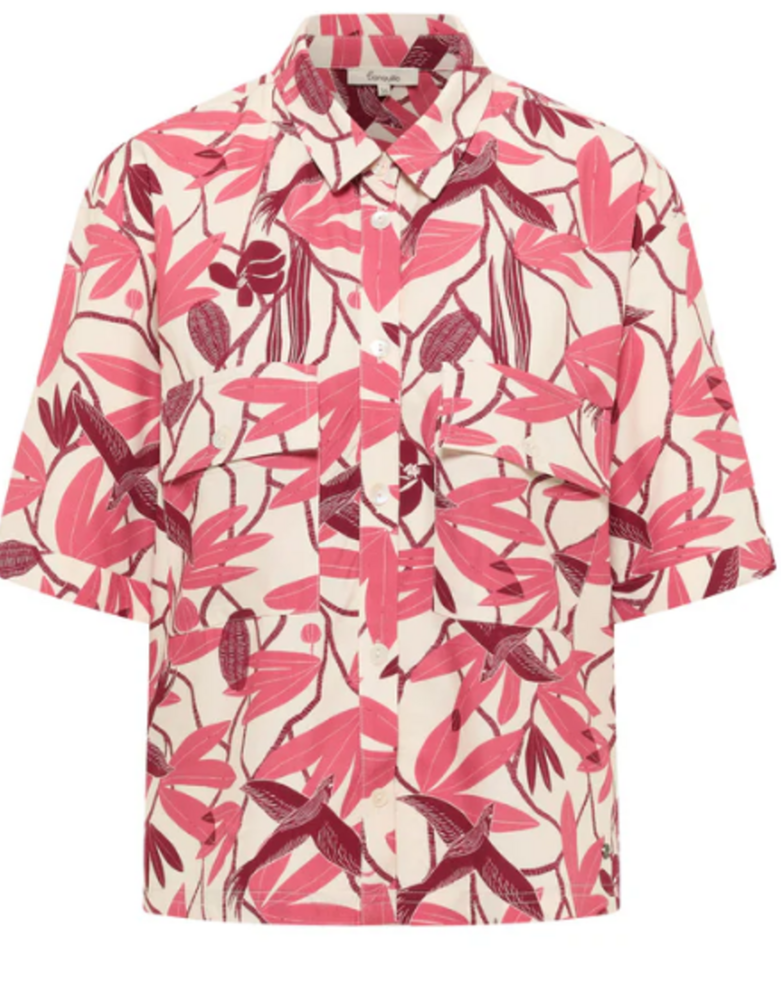 Tranquillo Tranquillo 305001 Berry Bird EcoVero™ Viscose Blouse Anii