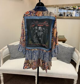 Shannon Passero Shannon Passero Blondie Band Open Front 3/4 Sleeve Kimono