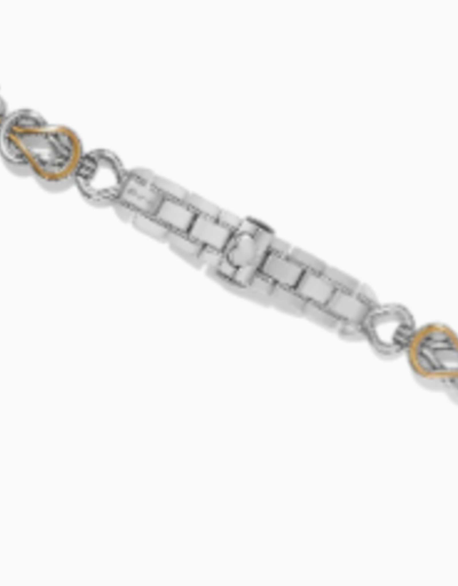 Brighton Brighton  Silver-Gold Interlok Harmony Two Tone Watch Band