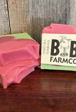B and B Farm Co B and B FARMCO Sweet pea Rhubarb Goat Milk Soap