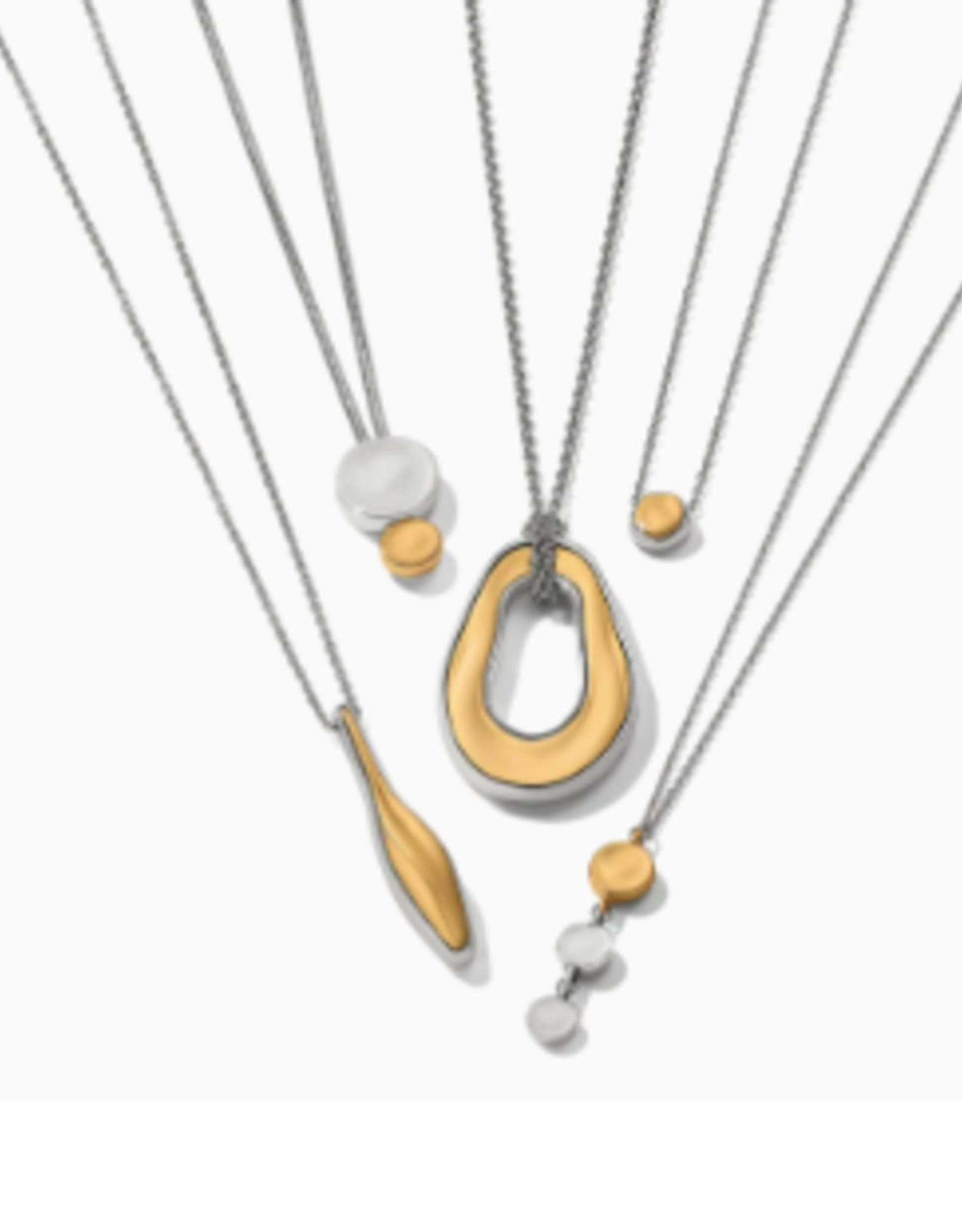 Brighton Brighton Silver-Gold Cascade Necklace