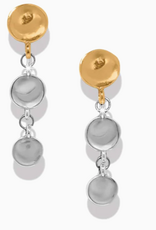 Brighton Brighton Silver-Gold Cascade Drops Trio Post Drop Earrings