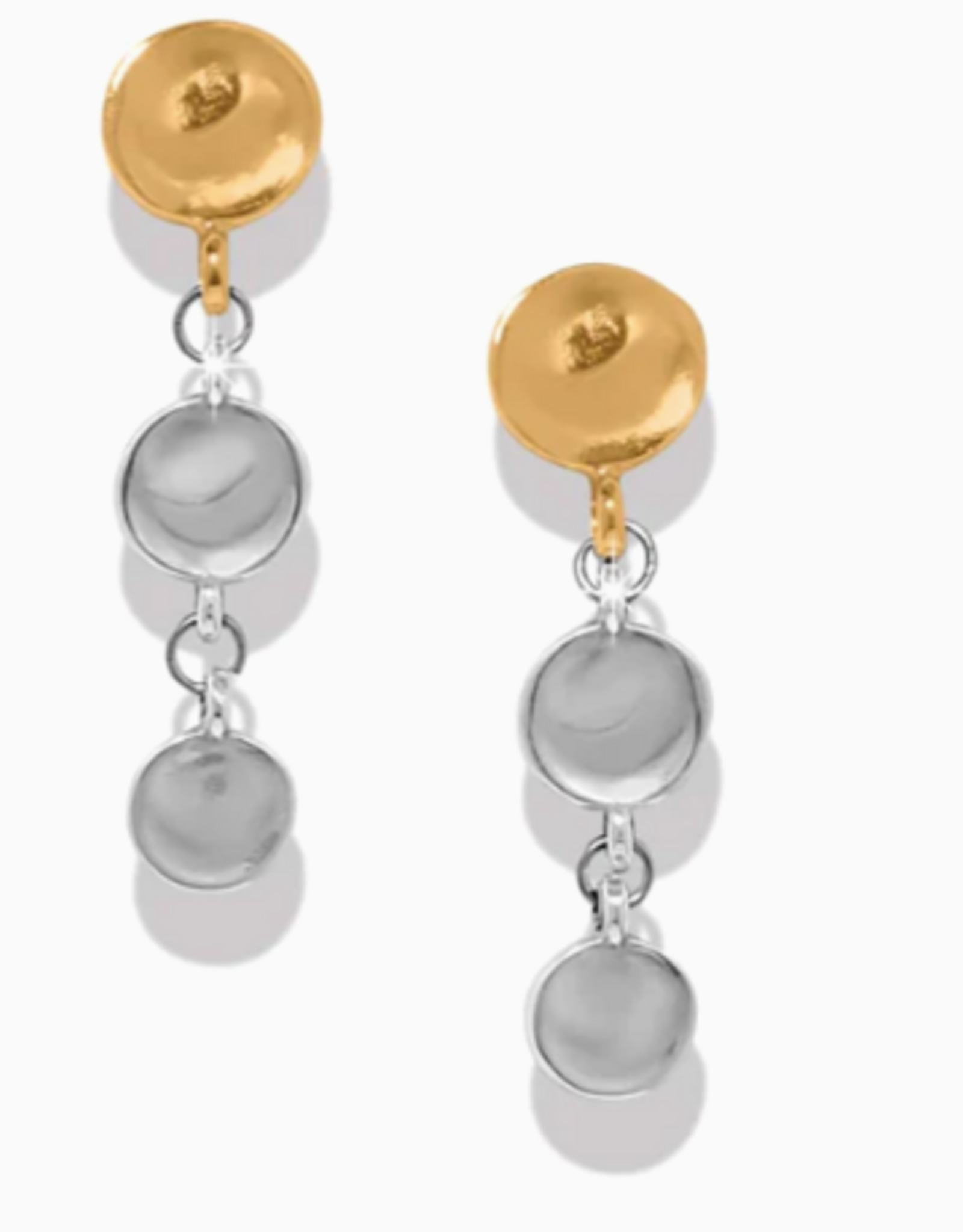 Brighton Brighton Silver-Gold Cascade Drops Trio Post Drop Earrings
