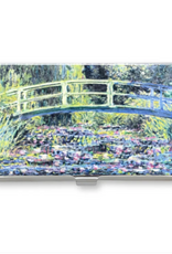 Monarque Monarque Monet Lily Bridge Stainless Steel Card Case