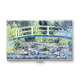 Monarque Monarque Monet Lily Bridge Stainless Steel Card Case