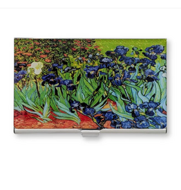 Monarque Monarque Van Gogh Iris Stainless Steel Card Case