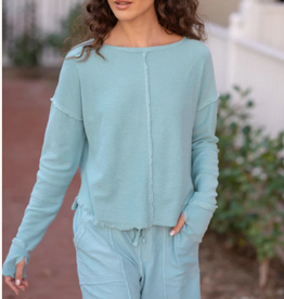 Wearables Wearables  Mermaid Tail Pigment Annika Round Neck Long Sleeve Top