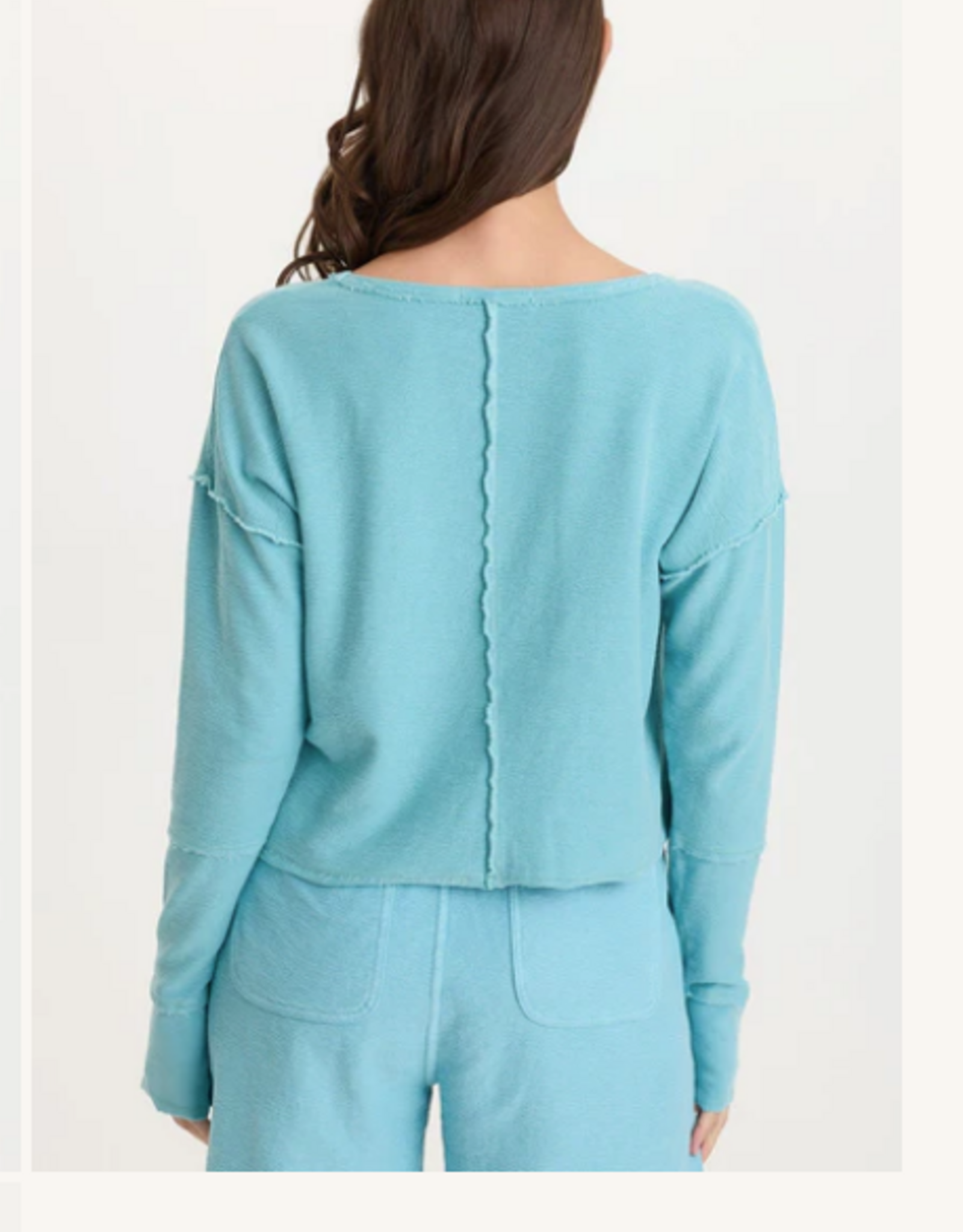 Wearables Wearables  Mermaid Tail Pigment Annika Round Neck Long Sleeve Top