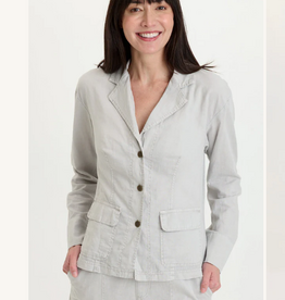 Wearables Wearables Soft Pebble Pigment Madi Cotton Linen Blazer