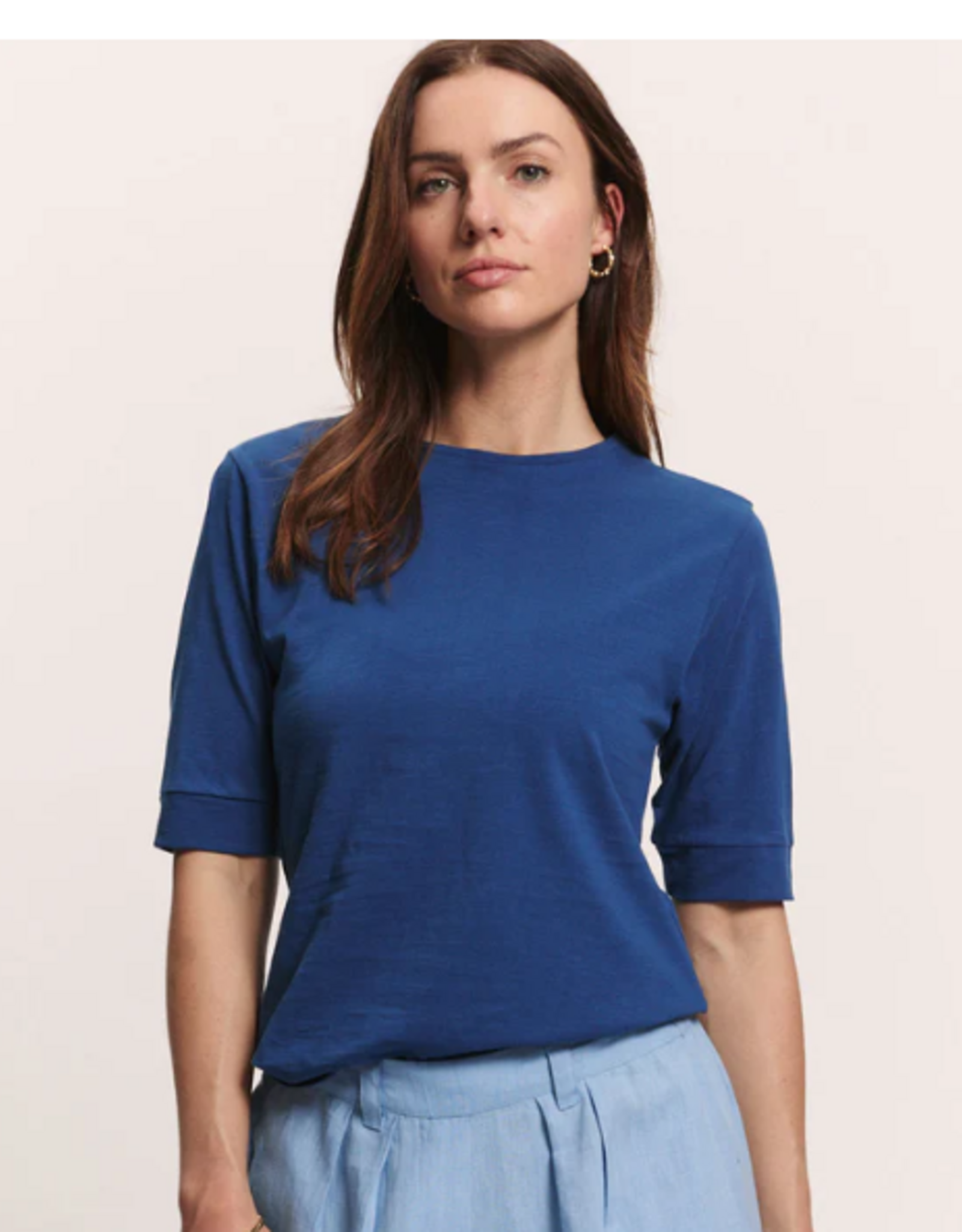 Tranquillo Tranquillo Navy Organic cotton Jersey Shirt Lottee