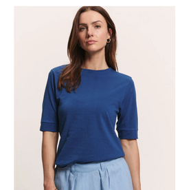 Tranquillo Tranquillo Navy Organic cotton Jersey Shirt Lottee
