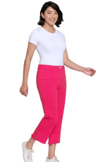 Multiples Multiples M26708PM  Fiery Red -Pocket Hi-Lo Hem Crop Pant