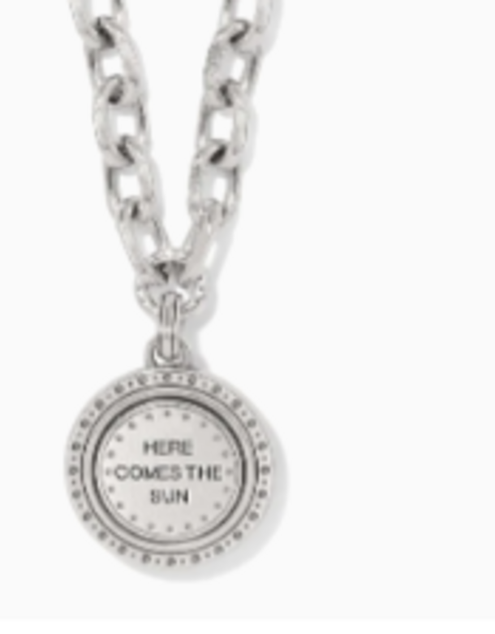Brighton Brighton JM7713 Mosiac Round 2 Tone Pendant Necklace