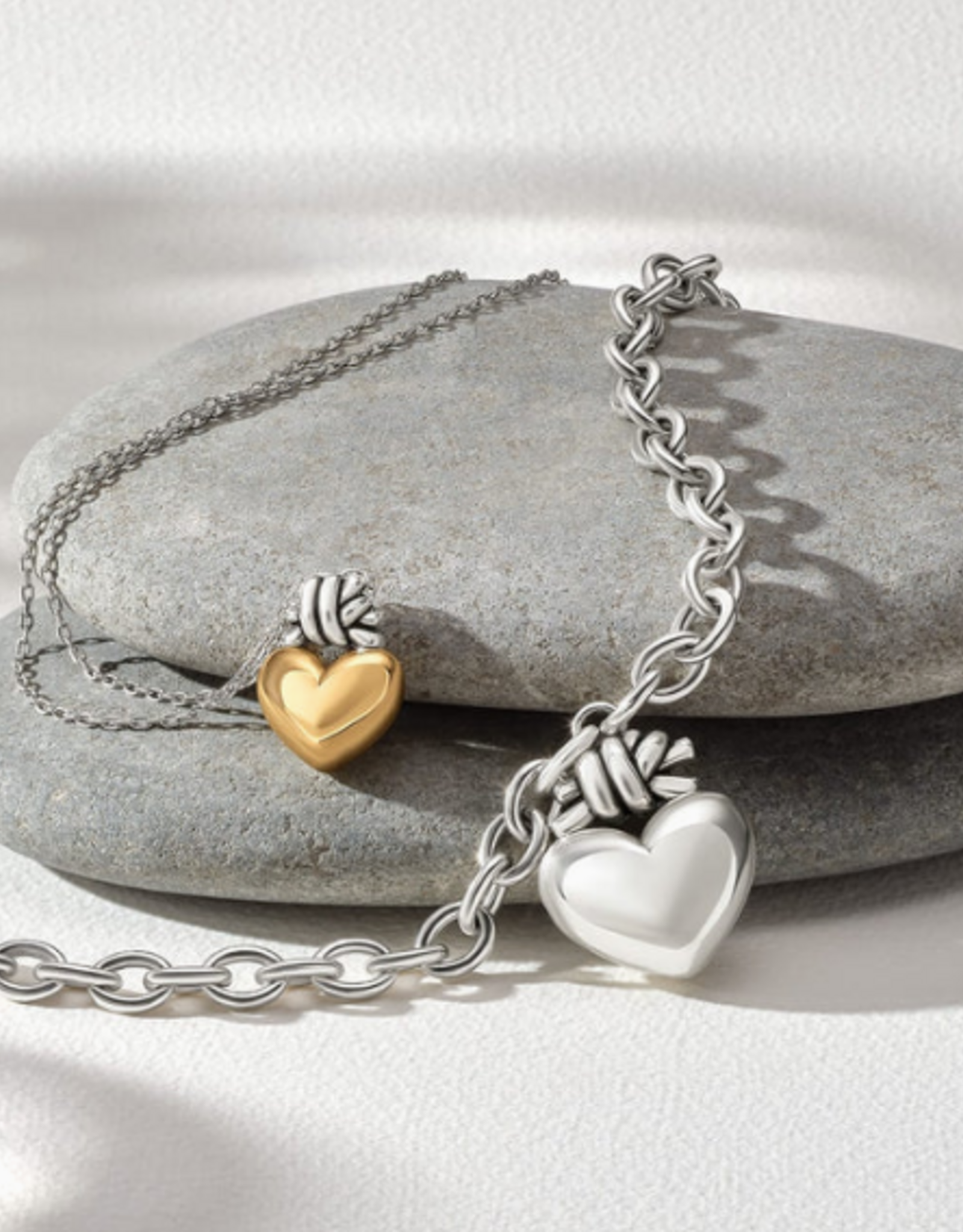 Brighton Brighton Interlok Love Knot Heart Necklace