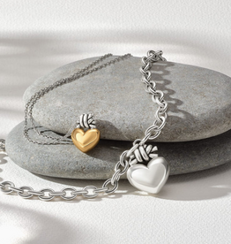 Brighton Brighton  Interlok Love Knot Heart Necklace