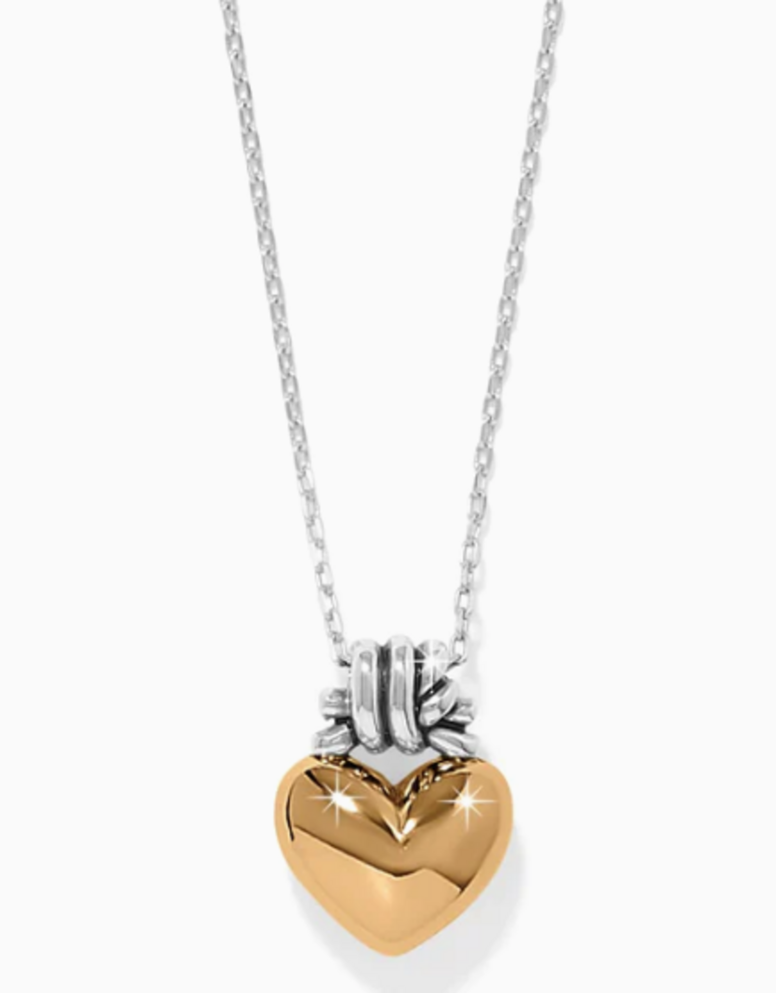 Brighton Brighton Interlok Love Knot Heart Necklace