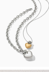 Brighton Brighton Interlok Love Knot Heart Necklace