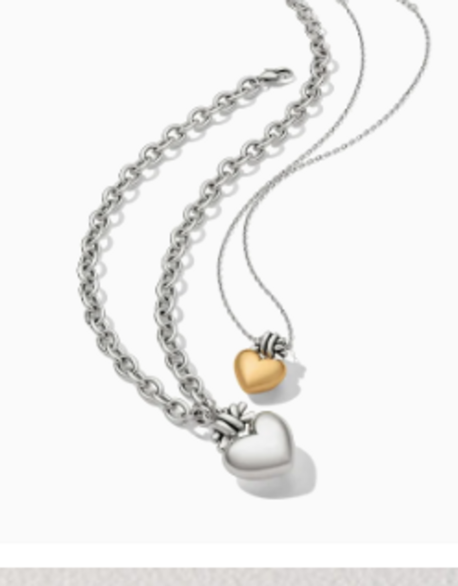 Brighton Brighton Interlok Love Knot Heart Necklace