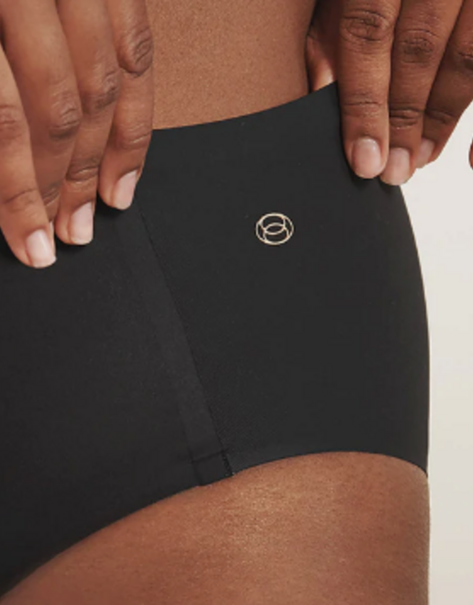 Evelyn & Bobbie Evelyn & Bobbie Black High Waisted  Bikini Pantie OS