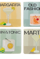 Ganz Cocktail Coasters  OLD FASHIONED  Set of 4
