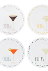 Ganz Cheers Snack Plate Set Of 4