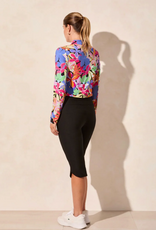 Tribal Tribal Black Flatten It Pull On Capri W/Zip Pockets