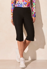 Tribal Tribal Jet Blue Flatten It Pull On Capri W/Zip Pockets