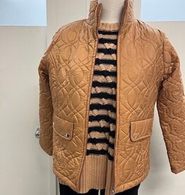 Keren Hart Keren Hart Pumpkin Quilted L/S Zip Up Jacket