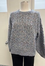 Keren Hart Keren Hart Blue Multi Color Pullover L/S Sweater