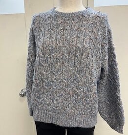 Keren Hart Keren Hart Blue Multi Color Pullover L/S Sweater